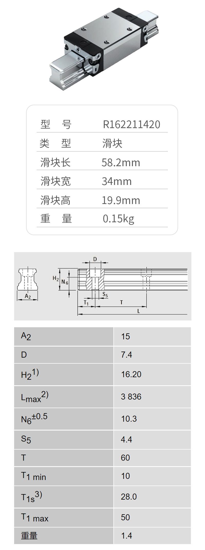 力士樂(lè)滑塊